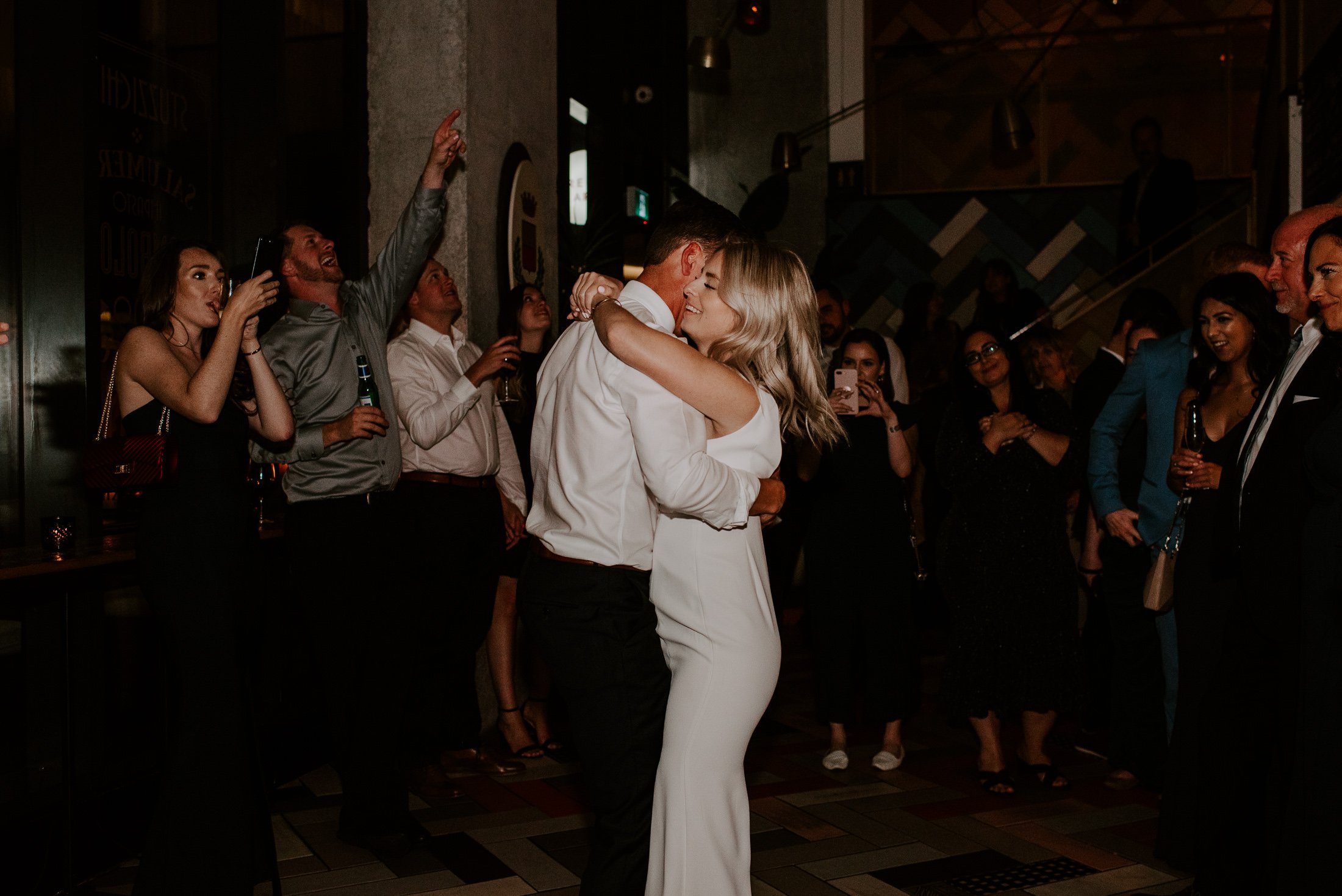 Melbourne wedding DJ - couple's first dance at reception