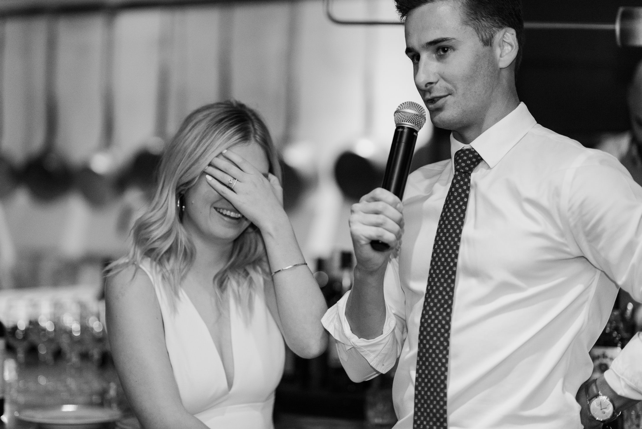 Wedding speech moment